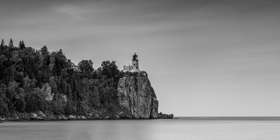 Split Rock Lighthouse Black & White Photography 