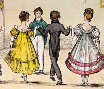 early 19th century dancers